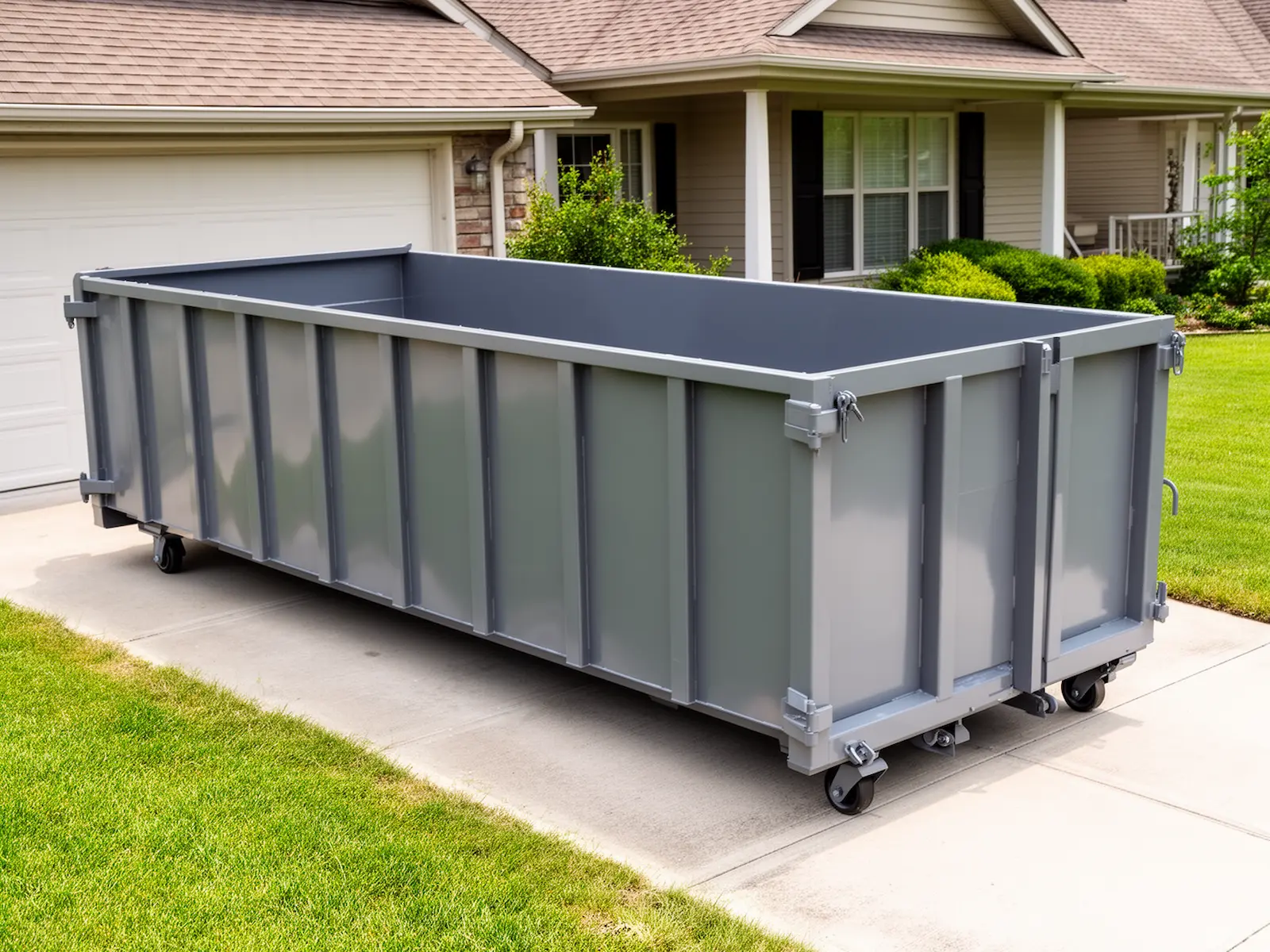 Roll-off dumpster from Falcon Summit Dumpster Solutions in Akron, OH